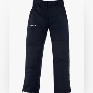 Arctix Kids Snow Pants Black Youth Large (14/16) with Reinforced Knees and Seat